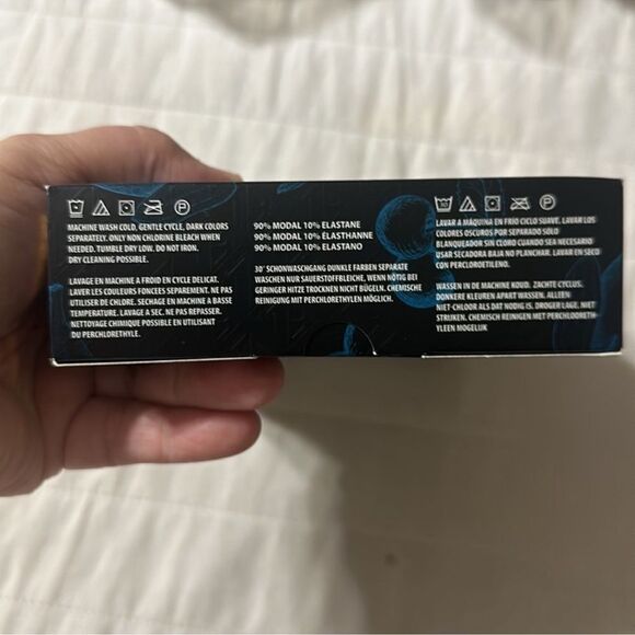 Ted Baker S Premium Soft Modal Navy Gray Boxer Briefs Pack of 2 - Picture 4 of 5